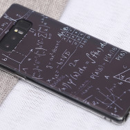 Ốp lưng Galaxy Note 8 Nhựa dẻo Solid in hình COSANO SR171104 Bảng đen
